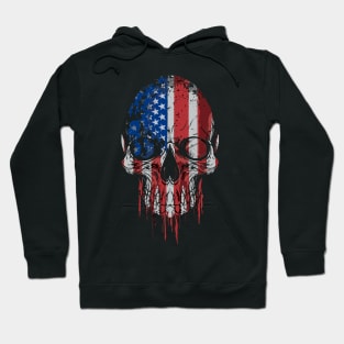 Skull American Flag Hoodie